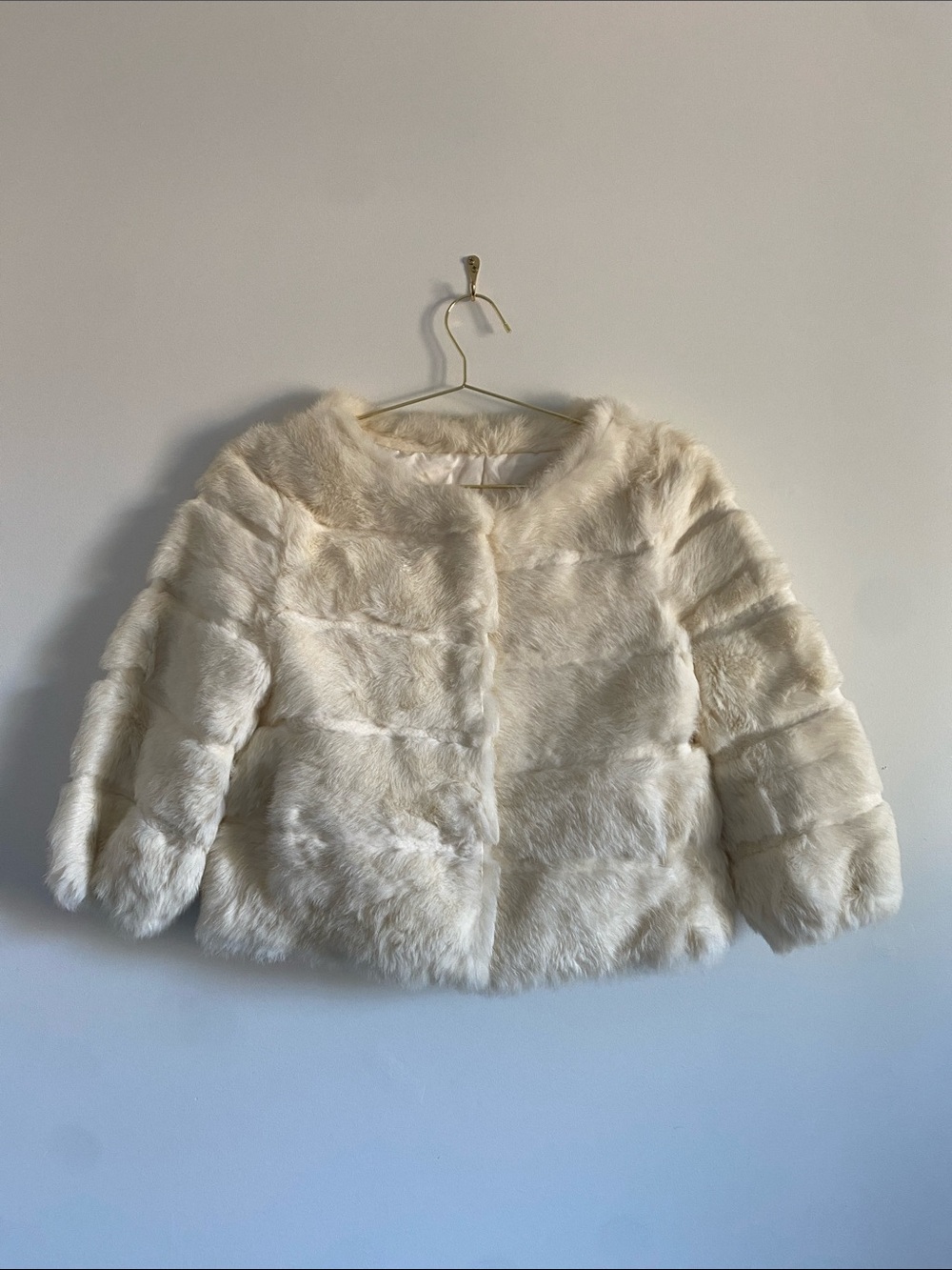White Fur Mini Jacket